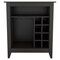 Tuhome Essential Bar Cabinet, One Open Shelf, Six Built-in Wine Rack, One Drawer, Black BLW6714 - alternate 2